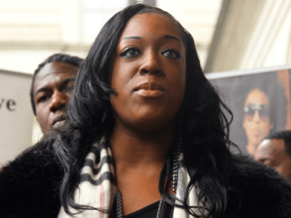 NEW YORK, NY - JANUARY 17: Dominique Sharpton speaks at the 3rd Annual NY Peace Week Press