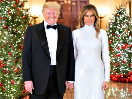 Donald and Melania Trump Christmas