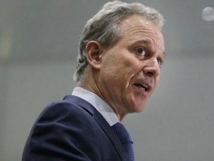In this Wednesday, Sept. 6, 2017, file photo, New York Attorney General Eric Schneiderman speaks at a news conference in New York. Schneiderman, who had taken on high-profile roles as an advocate for women's issues and an antagonist to the policies of President Donald Trump, announced late Monday, May 7, …