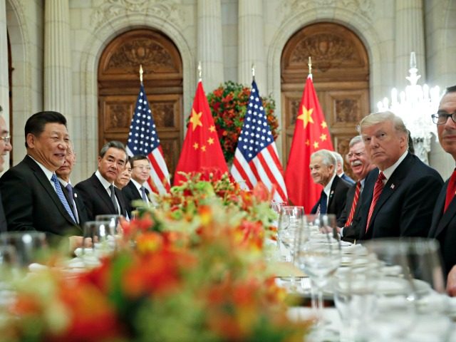 Trump Argentina G20 Summit President Donald Trump with China's President Xi Jinping during