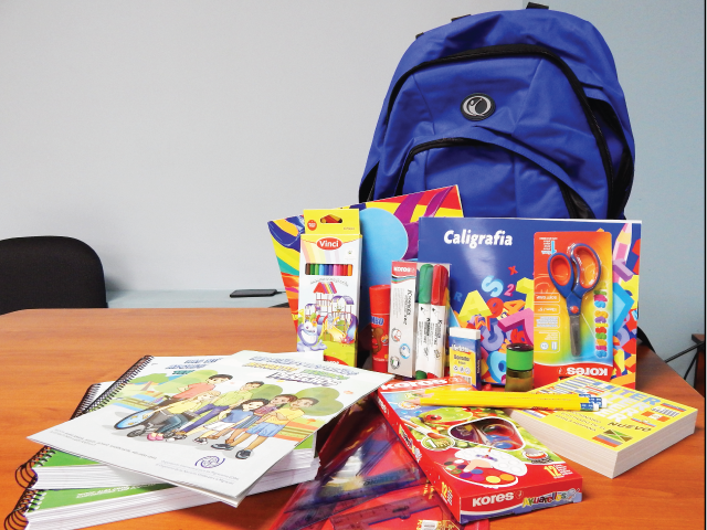 This is a school supplies kit, backpack, and coloring books that are provided to migrants after being deported from the U.S. American taxpayers have funded $27 million worth of school supplies, toys, and clothing for deported migrants since 2014. (GAO)