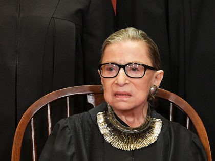 Associate Justice Ruth Bader Ginsburg poses for the official photo at the Supreme Court in Washington, DC on November 30, 2018. (Photo by MANDEL NGAN / AFP) (Photo credit should read MANDEL NGAN/AFP/Getty Images)