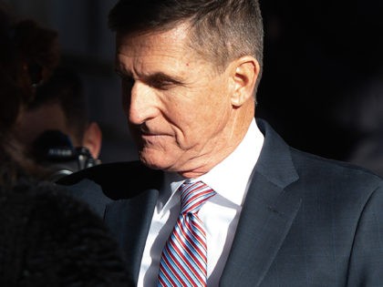 Former US National Security Advisor General Michael Flynn arrives for his sentencing hearing at US District Court in Washington, DC on December 18, 2018. (Photo by SAUL LOEB / AFP) (Photo credit should read SAUL LOEB/AFP/Getty Images)