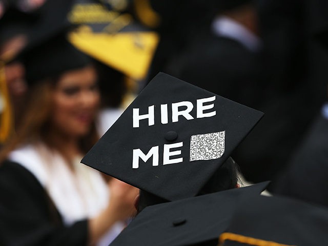 NEW YORK, NY - JUNE 03: A graduating student's cap declares their future intentions during commencement exercises at City College where First lady Michelle Obama delivered the commencement speech after being presented with an honorary doctorate of humane letters at City College on June 3, 2016 in New York City. …