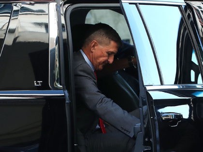 WASHINGTON, DC - JULY 10: Michael Flynn, former national security advisor to President Donald Trump, arrives at the E. Barrett Prettyman Federal Courthouse for a status hearing July 10, 2018 in Washington, DC. Special Counsel Robert Mueller has charged Flynn with one count of making a false statement to the …