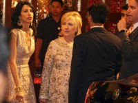 Hillary-Clinton-wedding-Isha-Ambani-Anand-Piramal-Mumbai-India-AP Former U.S. Secretary of State Hillary Clinton arrives to attend the wedding of Isha Ambani, the daughter of Reliance Industries Chairman Mukesh Ambani, and Anand Piramal in Mumbai, India, Wednesday, Dec. 12, 2018. In a season of big Indian weddings, the Wednesday marriage of the scions of two billionaire families …