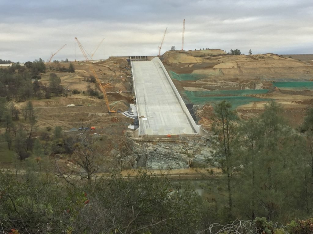 Oroville Dam Spillway Reconstruction (Joel Pollak / Breitbart News)