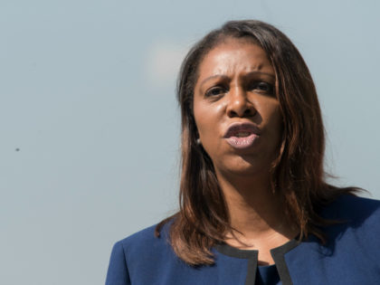 New York City Public Advocate Letitia James speaks during a news conference, Friday, Aug. 10, 2018, in New York. James will face off against Leecia Eve, an attorney who was an aide to Hillary Clinton and Cuomo, Zephyr Teachout, a professor at Fordham Law School, and congressman Sean Patrick Maloney …