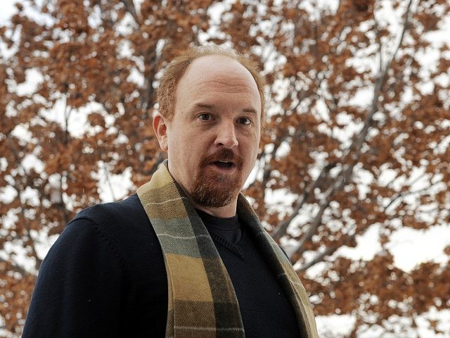 Comedian Louis C.K., director and star of the film "Louis C.K.: Hilarious," pose