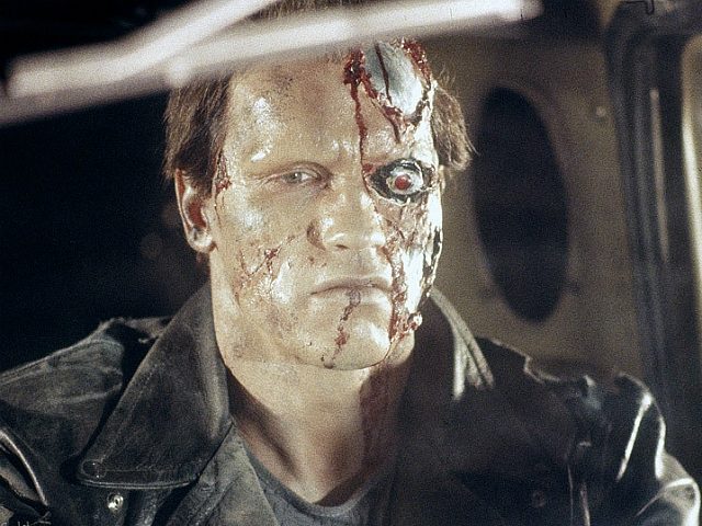 Arnold Schwarzenegger in The Terminator (Metro-Goldwyn-Mayer, 1984)