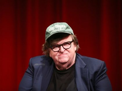 BEVERLY HILLS, CA - SEPTEMBER 19: Michael Moore attends the premiere of Briarcliff Enterta