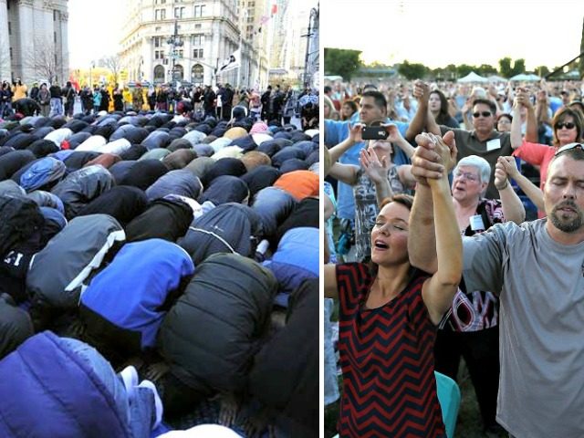 Muslims Praying, Christians Praying