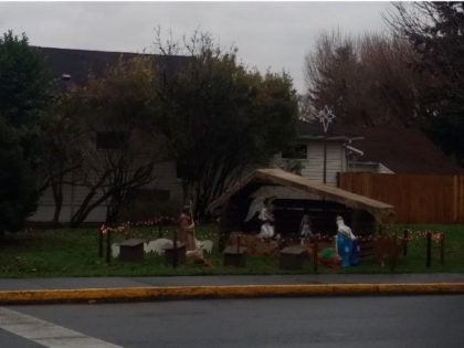 City officials removed a Nativity scene from a public park in Woodland, Washington, on Tuesday after receiving several complaints that a Christian display was featured on public property.