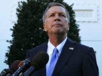 Ohio-Governor-John-Kasich-nov102016-getty WASHINGTON, DC - NOVEMBER 10: Ohio Governor John Kasich speaks to members of the media outside the West Wing November 10, 2016 at the White House in Washington, DC. President Obama hosted the Cavaliers to honor their 2016 NBA championship. (Photo by Alex Wong/Getty Images)