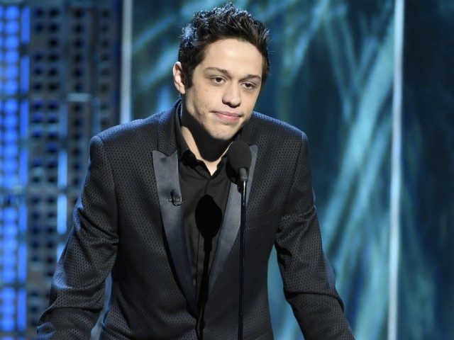 Pete Davidson speaks at the Comedy Central Roast of Justin Bieber at Sony Pictures Studios
