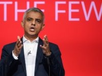 Sadiq Khan BRIGHTON, ENGLAND - SEPTEMBER 25: Mayor of London Sadiq Khan addresses delegates in the main hall on the second day of the Labour Party conference on September 25, 2017 in Brighton, England. The annual Labour Party conference runs from 24-27 September. (Photo by Leon Neal/Getty Images)