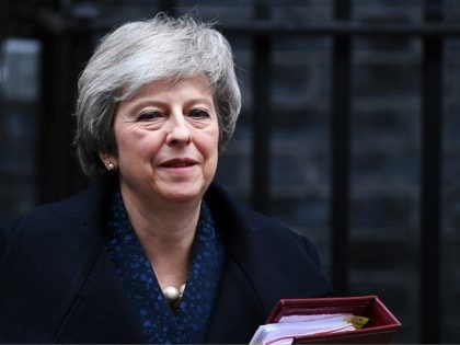 LONDON, ENGLAND - DECEMBER 12: Prime Minister Theresa May leaves 10 Downing Street on her way to Prime Minister's Questions, after it was announced that she will face a vote of no confidence, to take place tonight, on December 12, 2018 in London, England. Sir Graham Brady, the chairman of …