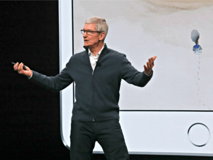 Apple CEO Tim Cook speaks during an event to announce new products Tuesday Oct. 30, 2018,