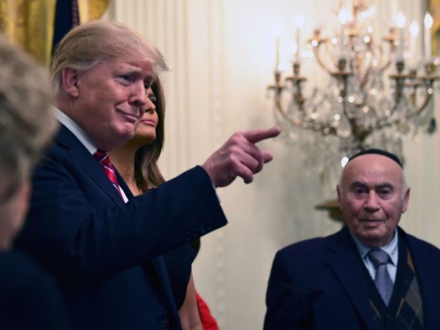 Trump Hanukkah Party (Brendan Smialowski / AFP / Getty)