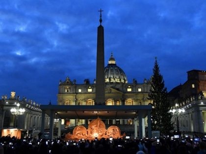 Vatican creche scene 2018