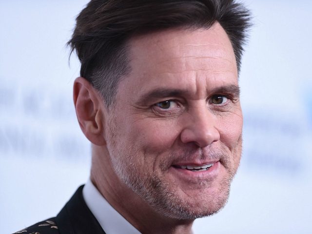 Recipient of Charlie Chaplin Britannia Award for Excellence in Comedy US/Canadian actor Jim Carrey arrives for the 2018 British Academy Britannia (BAFTA) Awards at the Beverly Hilton hotel in Beverly Hills on October 26, 2018. (Photo by VALERIE MACON / AFP) (Photo credit should read VALERIE MACON/AFP/Getty Images)