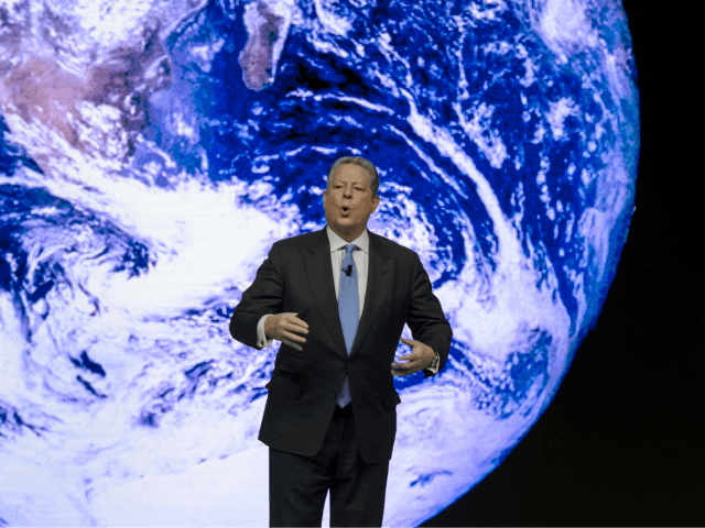 Former US Vice President Al Gore attends a session of the World Economic Forum (WEF) annua