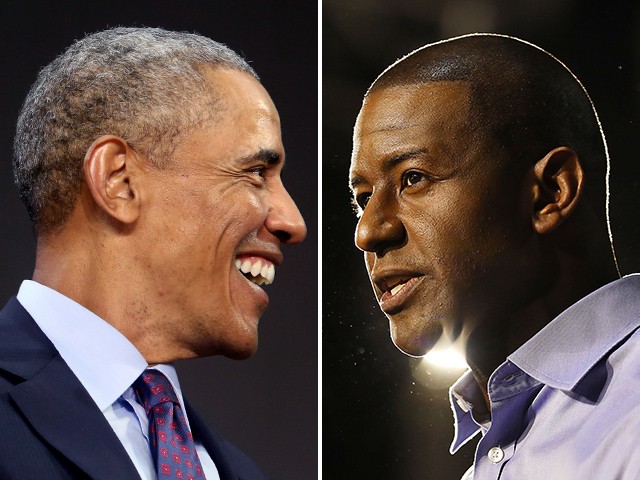 2020: Andrew Gillum Huddles with Barack Obama | Breitbart