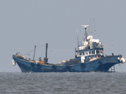 In this photo provided by the South Korean Defense Ministry, Chinese fishing boats are seen in neutral waters around Ganghwa island, South Korea, Friday, June 10, 2016. South Korean military vessels started an operation Friday to repel Chinese fishing boats illegally harvesting prized blue crabs from an area near Seoul's …