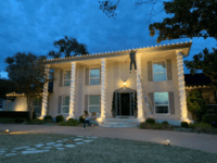 A passerby in Austin, Texas freaked out when he saw the 'Christmas Vacation' light display, thinking a man really was hanging from the roof while trying to put up holiday lights. A passerby in Austin, Texas freaked out when he saw the 'Christmas Vacation' light display, thinking a man really was hanging from the roof while trying to put up holiday lights.