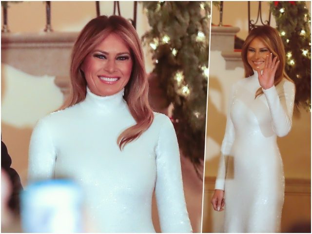 Fashion Notes: Melania Trump Shimmers in Off-the-Runway Celine Gown for White House Christmas Party