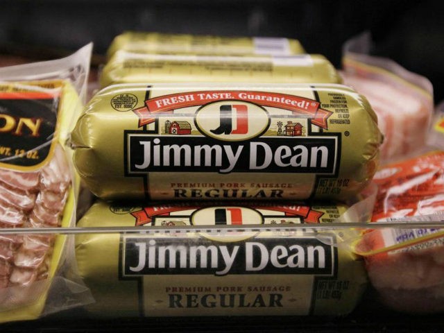 This Wednesday, Aug. 12, 2009 file picture shows Jimmy Dean premium pork sausage, a Sara L