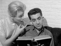 lecture circa 1956: A man ignoring his wife with the help of ear plugs. (Photo by Jacobsen /Three Lions/Getty Images)