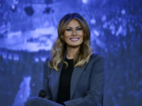 melania trump First Lady Melania Trump participates in a town hall meeting on opioids at Liberty University in Lynchburg, Virginia on November 28, 2018. (Photo by Nicholas Kamm / AFP) (Photo credit should read NICHOLAS KAMM/AFP/Getty Images)