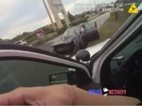 Deputies in Pasco County Florida were applauded by onlookers after chasing down a 14-year-old car thief, tackling and handcuffing him.