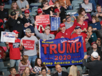 trump supporters Supporters attend a campaign rally with U.S. President Donald Trump at the Mid-America Center on October 9, 2018 in Council Bluffs. Iowa The rally is one of several Trump has scheduled recently in support of Republican candidates running in the upcoming midterm election. (Photo by Scott Olson/Getty Images)