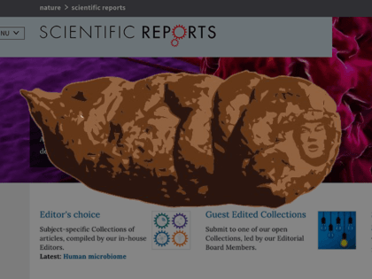 Science Journal 'Scientific Reports' published a picture of monkey feces with President Donald Trump superimposed on it.