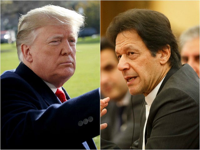 U.S. President Donald Trump and Pakistan Prime Minister Imran Khan
