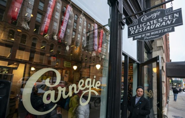 Iconic Carnegie Deli reopens in New York... for a TV tie-in