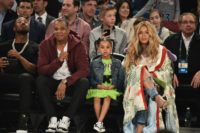 Beyoncé Knowles and Jay Z, pictured with their daughter in 2017, were a part of an all-star line-up at a concert in Johannesburg to honour the life and legacy of Nelson Mandela