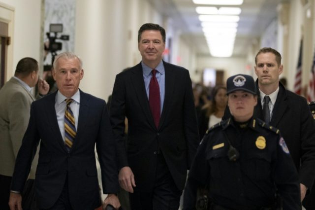 Ex-FBI director Comey back before Congress