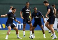Chelsea's Ruben Loftus-Cheek (second left) backed England team-mate Raheem Sterling's (second right) stance on racist abuse