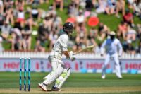 New Zealand's captain Kane Williamson scored 71 as New Zealand reached 175 for 1 at tea on day two in Wellington