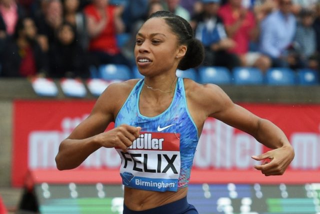 Olympic champ Felix gives birth by emergency C-section