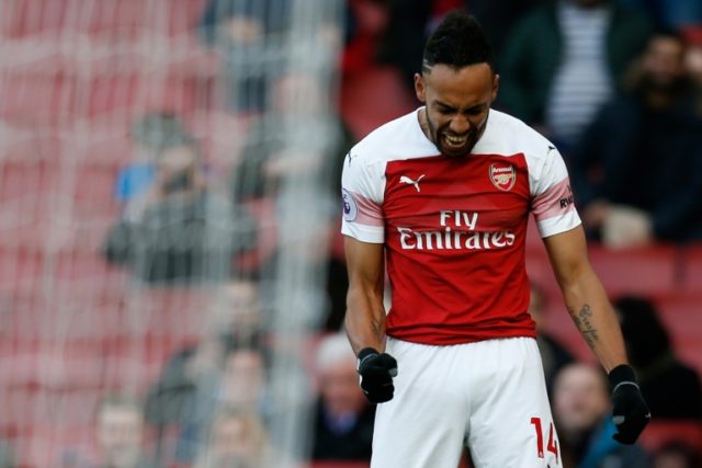 Aubameyang double sees off Burnley as Ozil returns for Arsenal