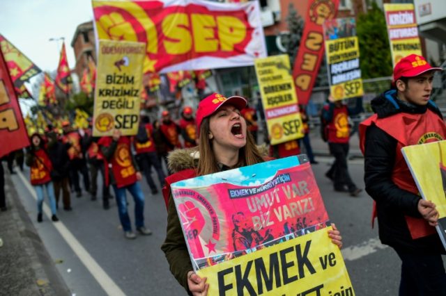 Thousands protest in Istanbul against higher living costs