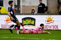 Kylan Hamdaoui scores for Stade Francais against Agen