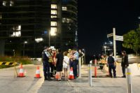 Police and emergency services evacuated some 300 people in the 38-storey Opal Tower in the Sydney Olympic Park and other nearby buildings on Christmas Eve