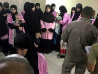 Thirty children belonging to Russian women who have been sentenced to life in prison on grounds of joining the Islamic State (IS) group (pictured in Baghdad's Central Criminal Court in April 2018) have arrived in Moscow