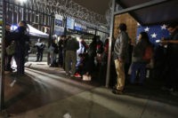 Asylum seekers stake claims on patch of US soil at border