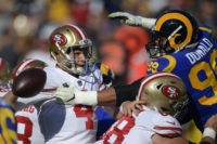 The Latest: Rams D helps LA take early lead over 49ers
